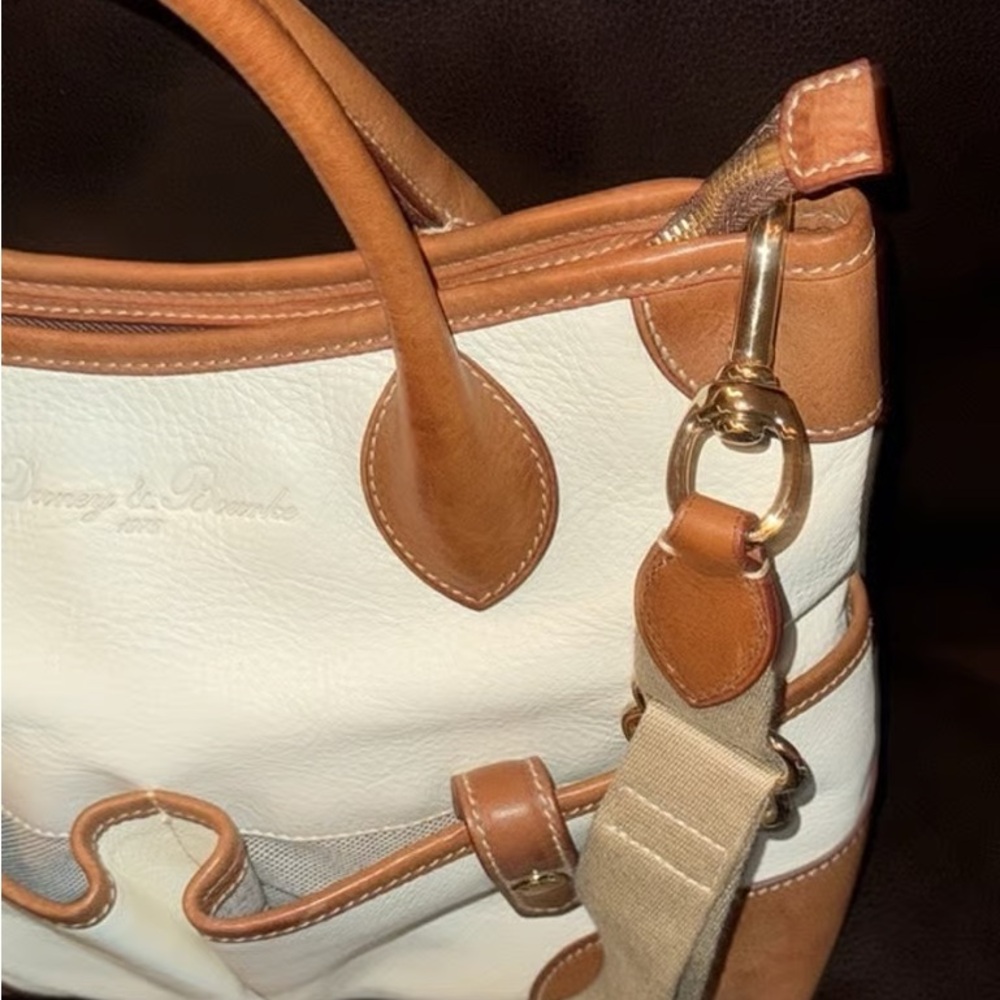 Dooney & Bourke Tan And Cream Satchel - image 2
